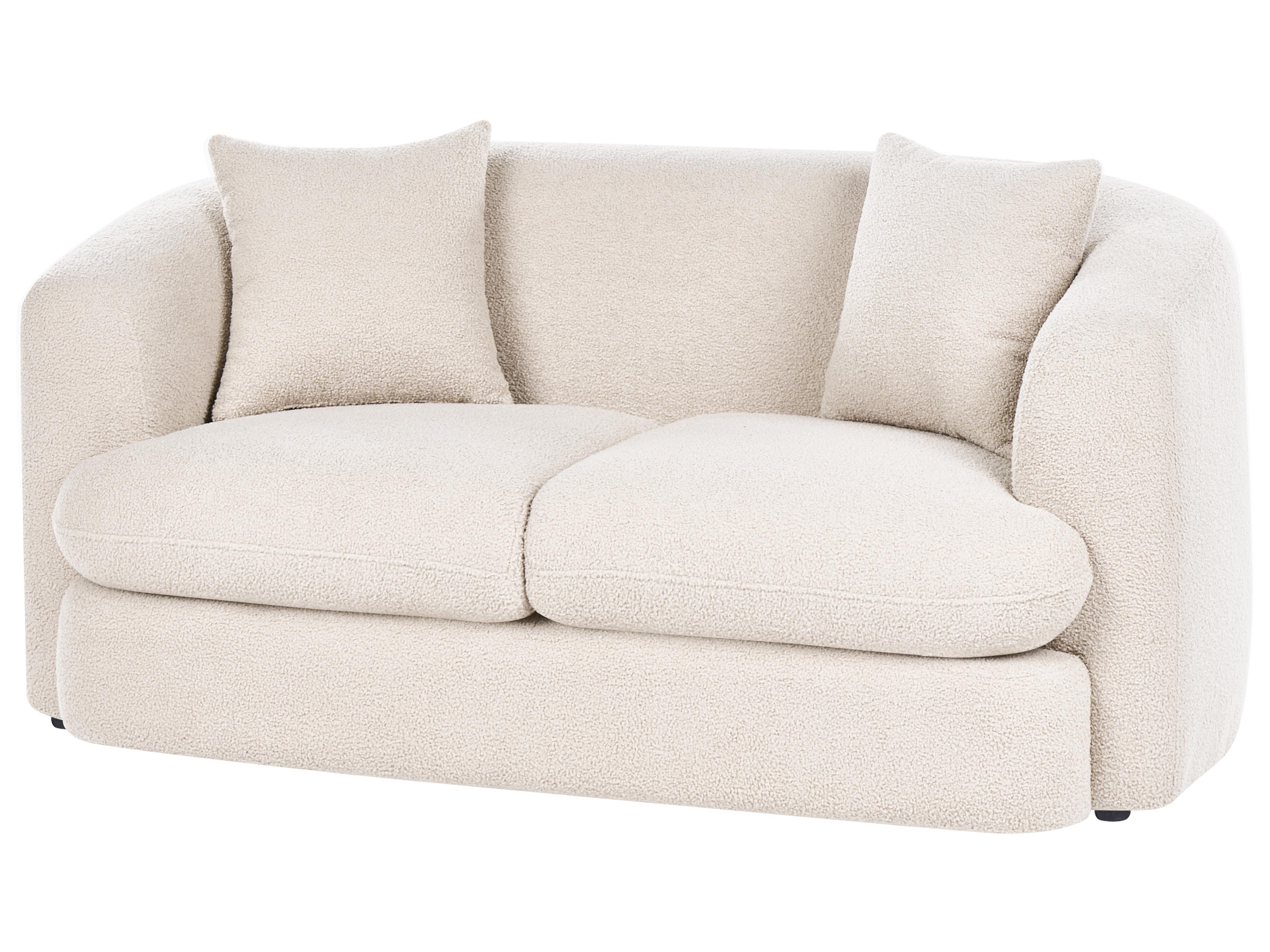Bank 2-zits HUSBY Bouclé Beige