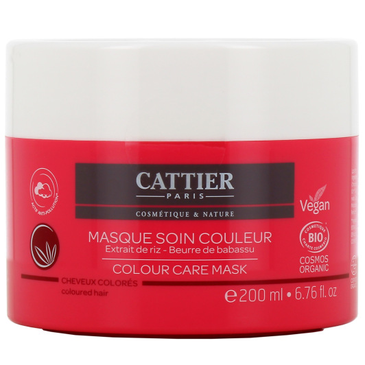 Cattier Masque capillaire soin couleur : cheveux colorés