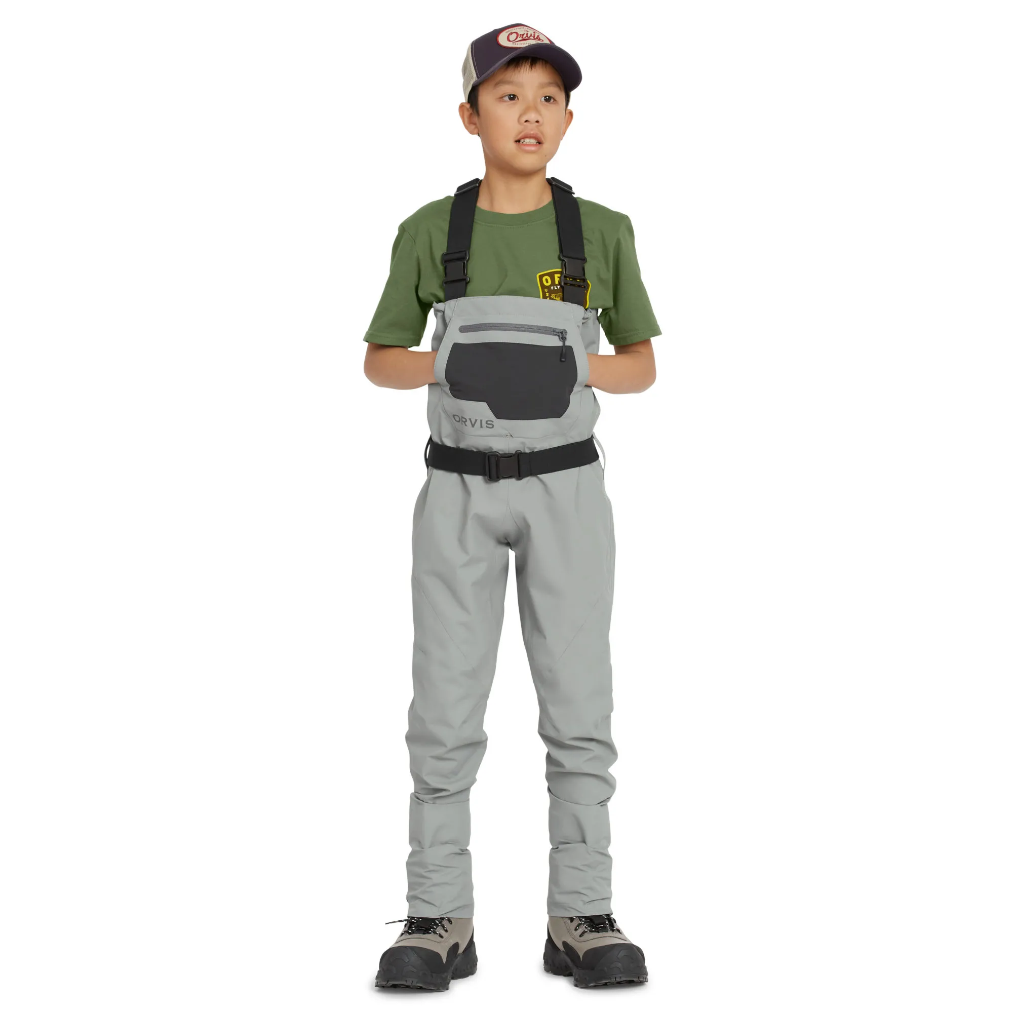Orvis Kids' Clearwater Vadebukser Stone