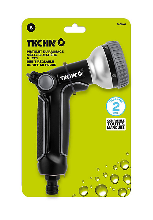Pistolet d'arrosage 9 jets Techn'o