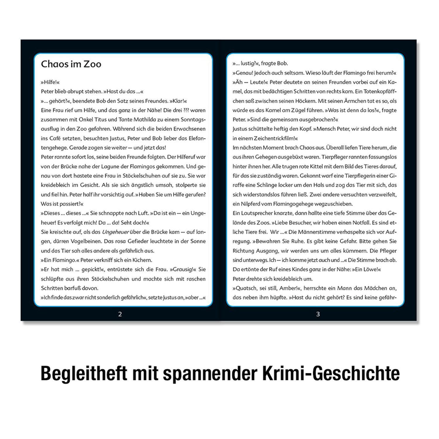 Krimi-Puzzle: Die drei Kids - Chaos im Zoo 150-teilig
