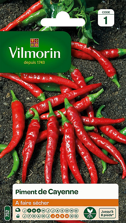 Graines de Piment de Cayenne Vilmorin
