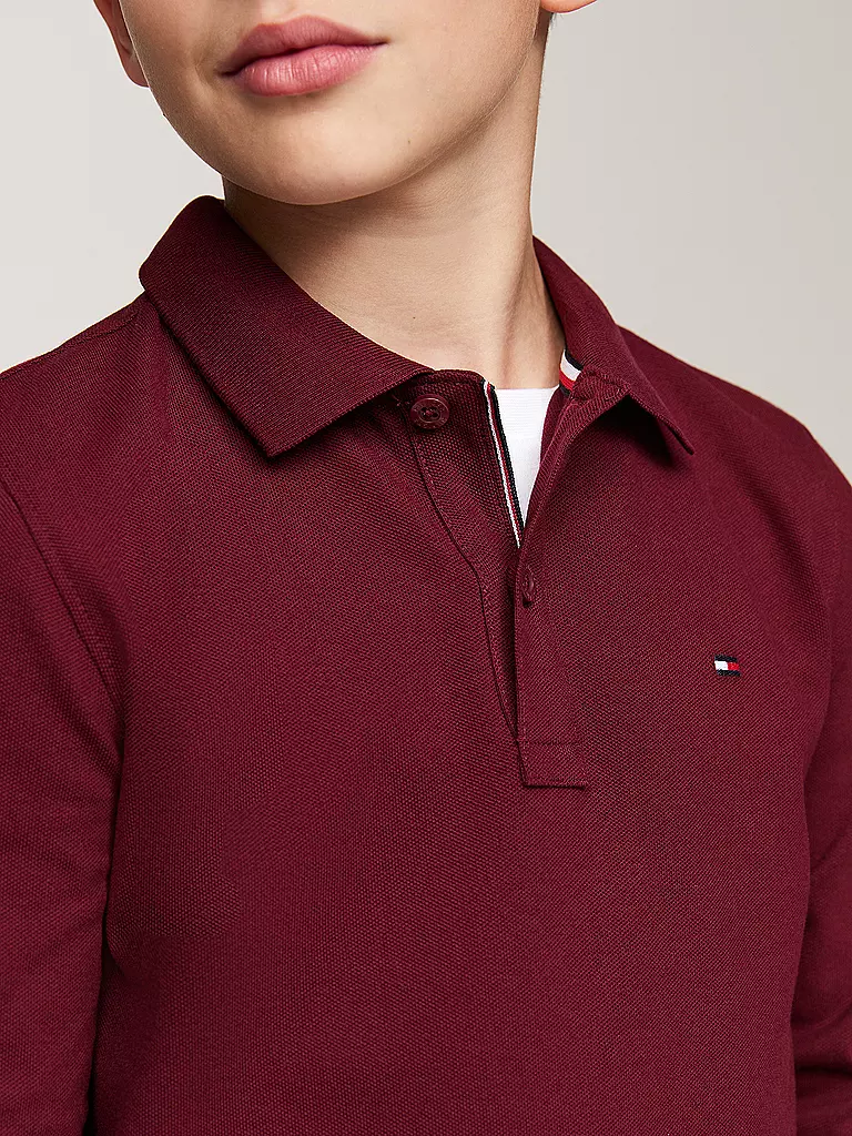 TOMMY HILFIGER Jungen Poloshirt dunkelrot