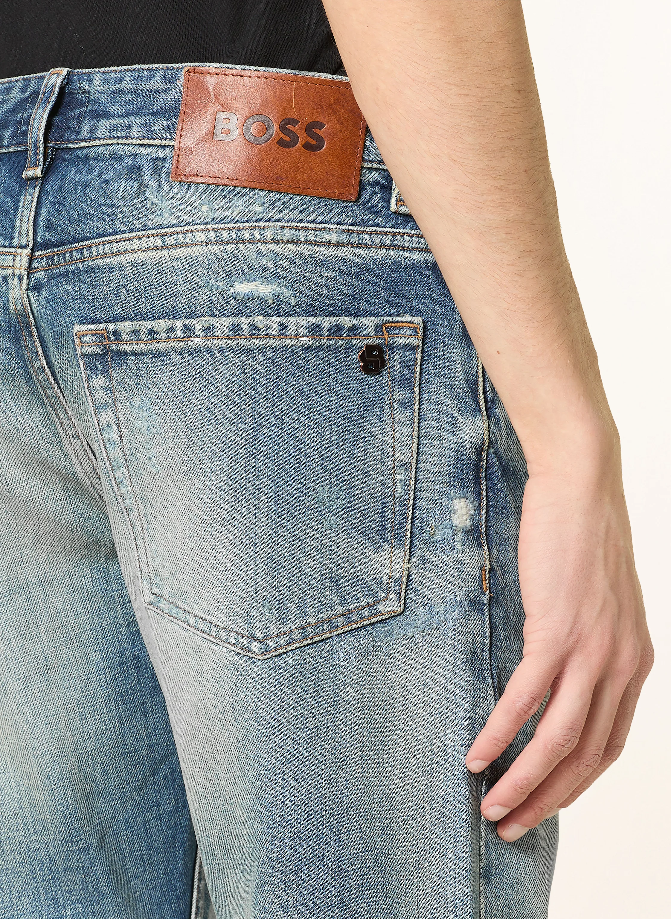 BOSS Destroyed Jeans RE.MAINE Regular Fit