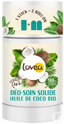Lovea Déo-Soin Solide Huile De Coco Bio 50g