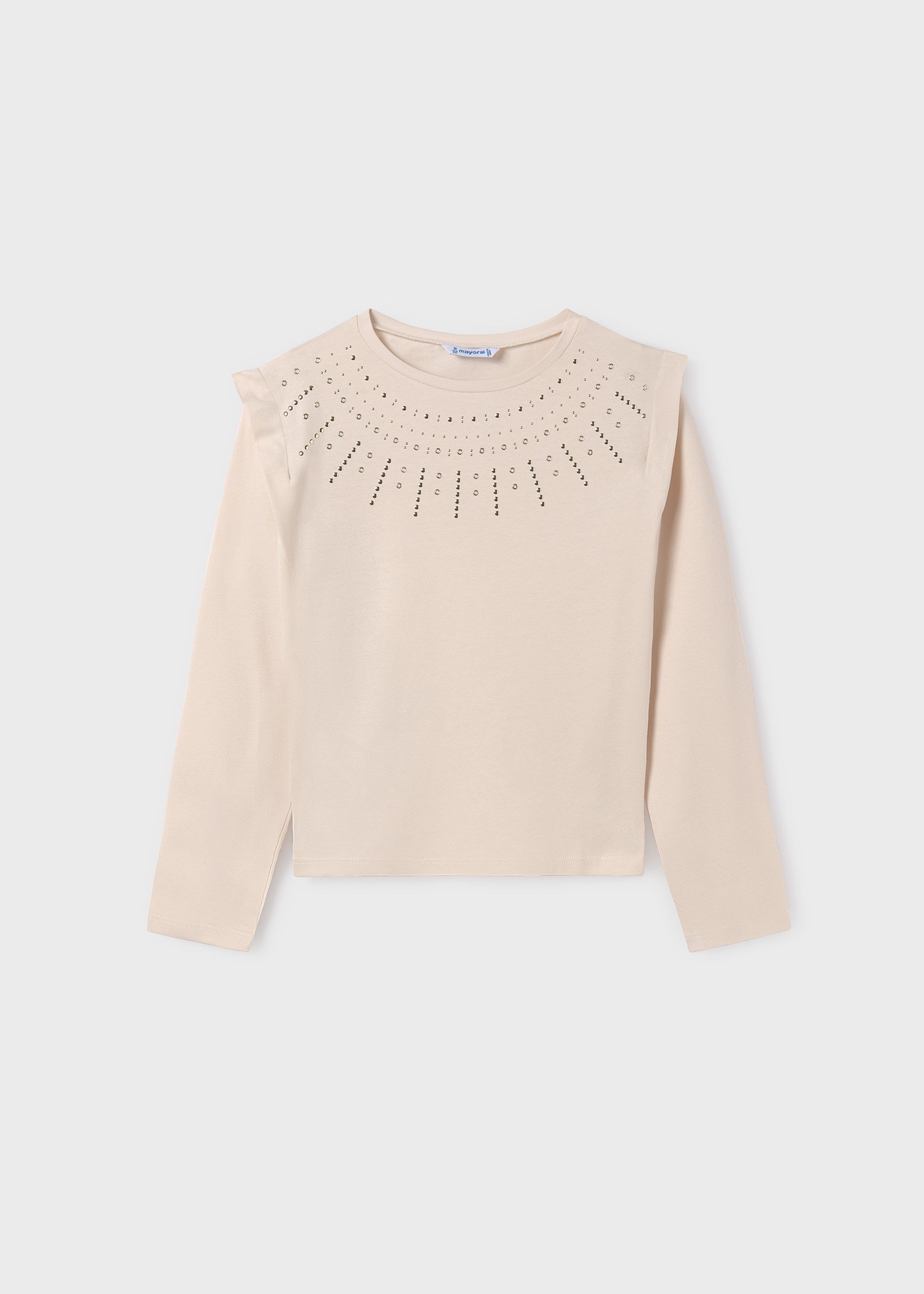Camiseta feminina Better Cotton com tachas