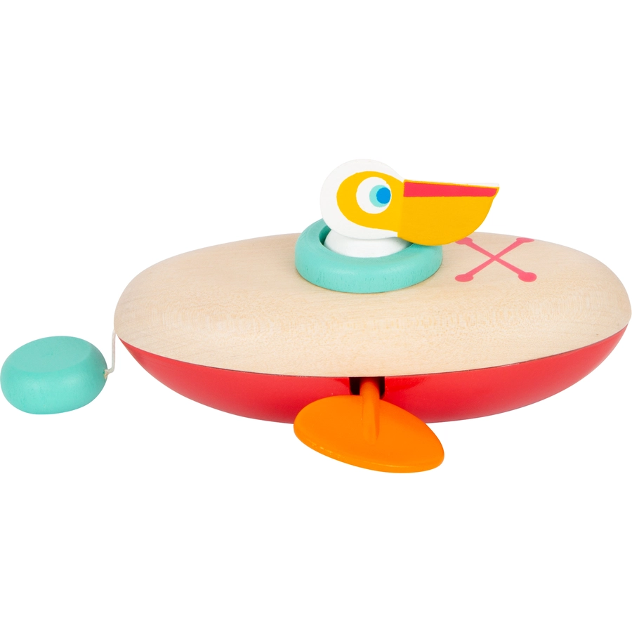 small foot® Wasserspielzeug Aufzieh-Kanu Pelikan