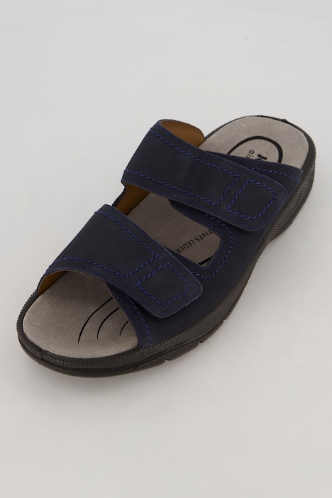 Herren Pantolette, Jomos, Leder, Klettriegel, bis Gr. 50