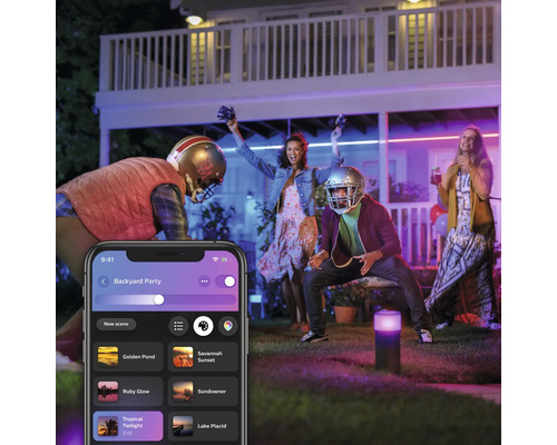 Philips hue LED strip lightstrip voor buiten IP67 RGBW 37,5W 1600 lm L 5 m - compatibel met alle SMART HOME van hornbach