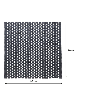 Sealskin badmat woodblock 60x60cm zwart