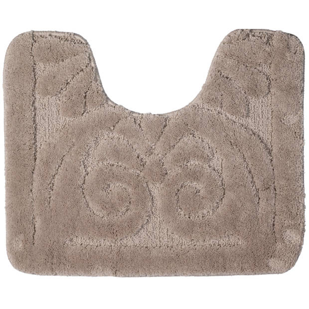 Blokker Toiletmat - 60x50 cm - Taupe