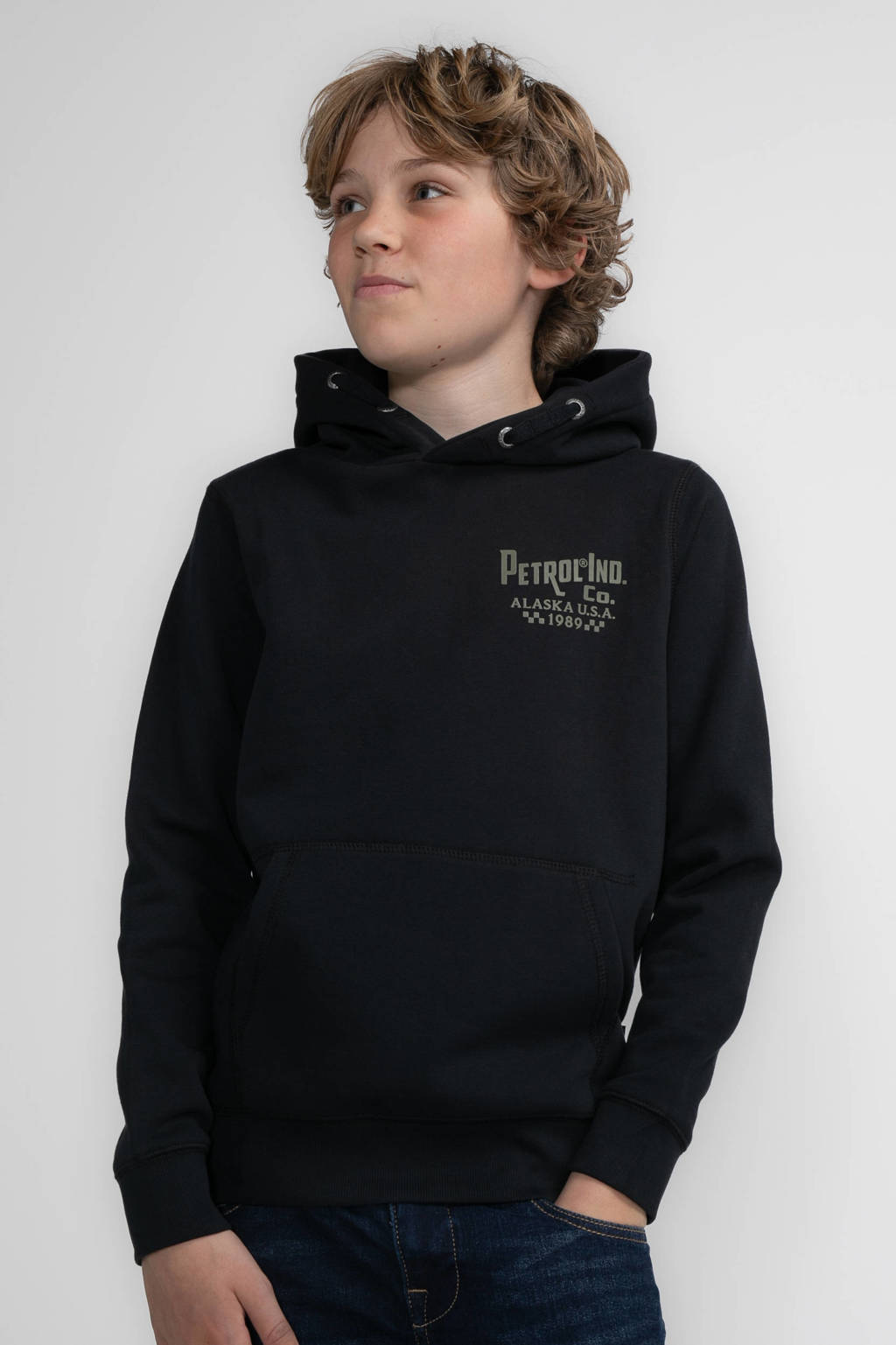 Petrol Industries hoodie zwart