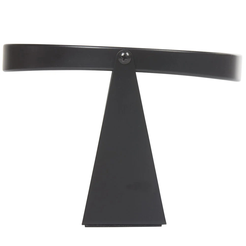 Miroir ovale à poser métal noir