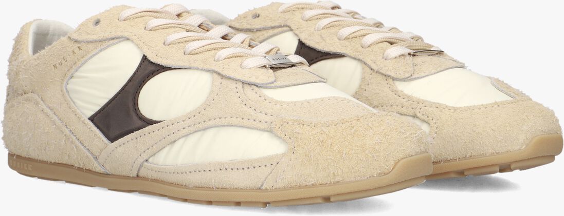 beige nubikk lage sneakers riley morgan
