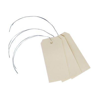 Avery - 1000 Étiquette américaines à œillets avec fil de fer - 100 x 51 mm - réf 75-400