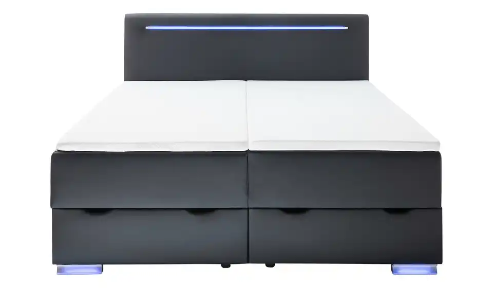 Boxspringbett Las Vegas II Schwarz 180 cm