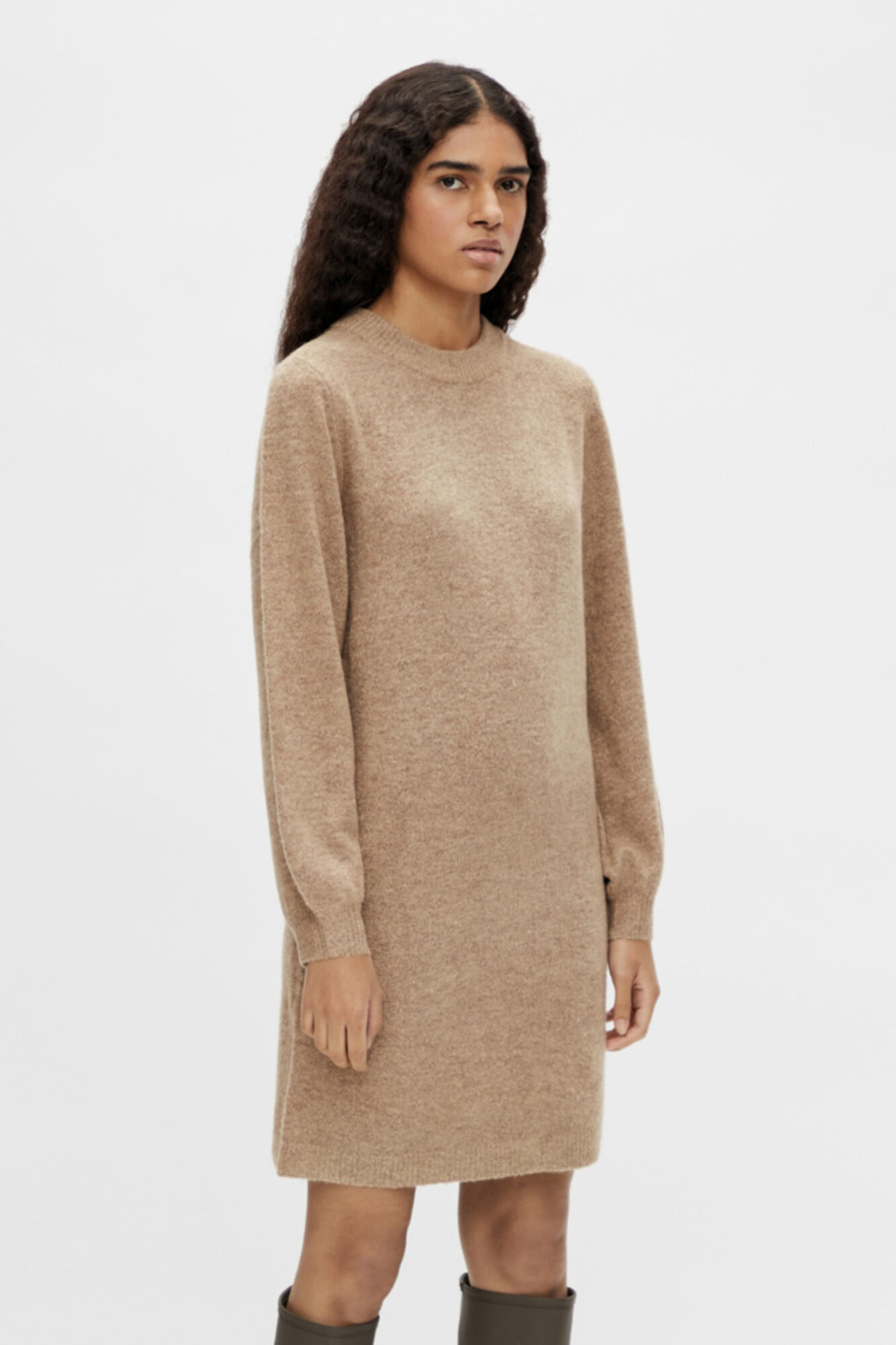 Vestido de malha - Marrom
