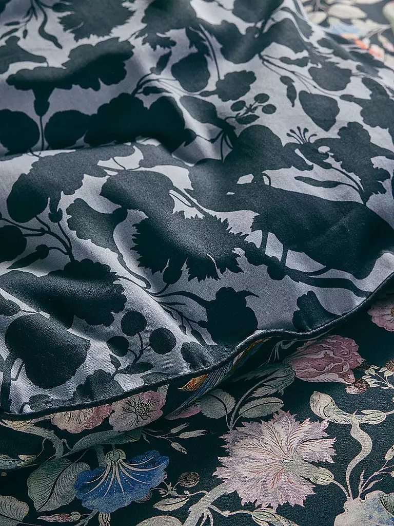 ESSENZA Satin-Bettwäsche ALESTE 70x90cm/140x200cm Slatey Grey petrol