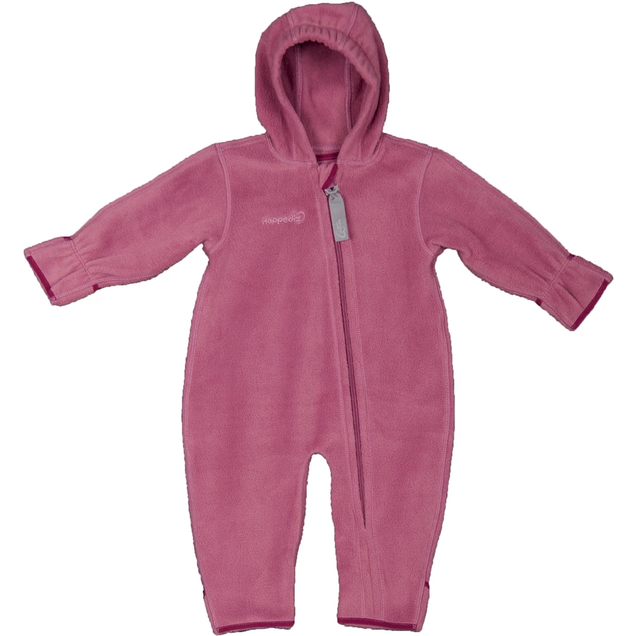 Hoppediz Overall Fleece-Overall mit Umschlagbündchen beere