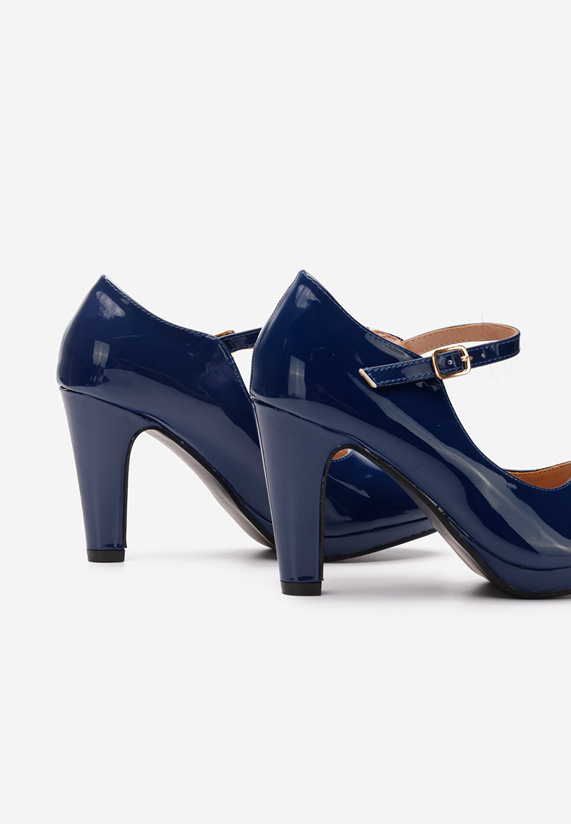 Chaussures à talon bleus Donatella