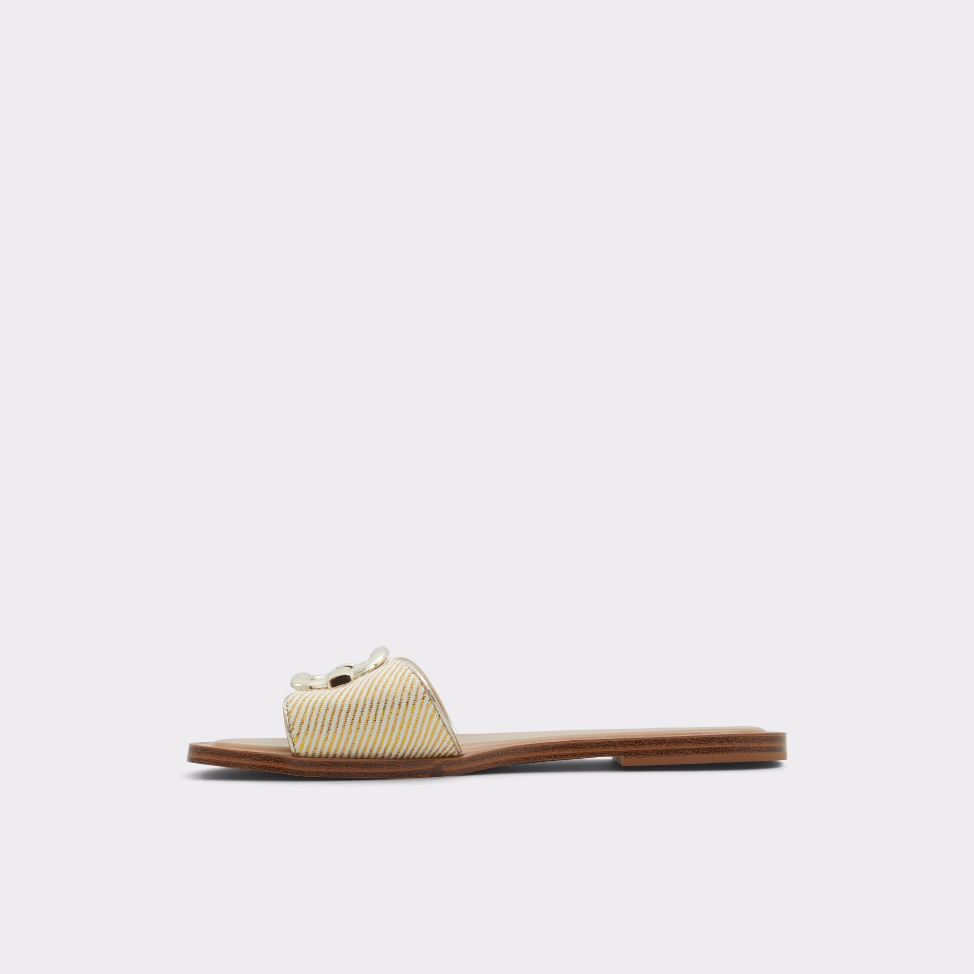 Glaeswen Light Beige Women Flat Sandals