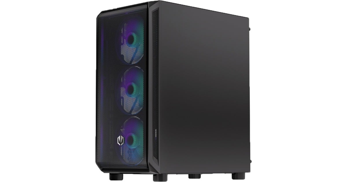 ENDORFYArx 500 ARGB big tower behuizing  (Zwart | 2x USB-A | 1x USB-C | RGB | Window)