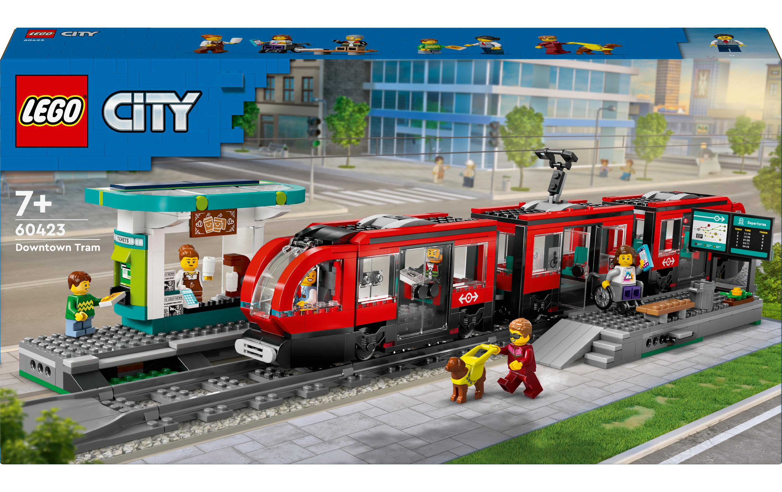 City Strassenbahn mit Haltestelle 60423LEGO City Strassenbahn-Spielset