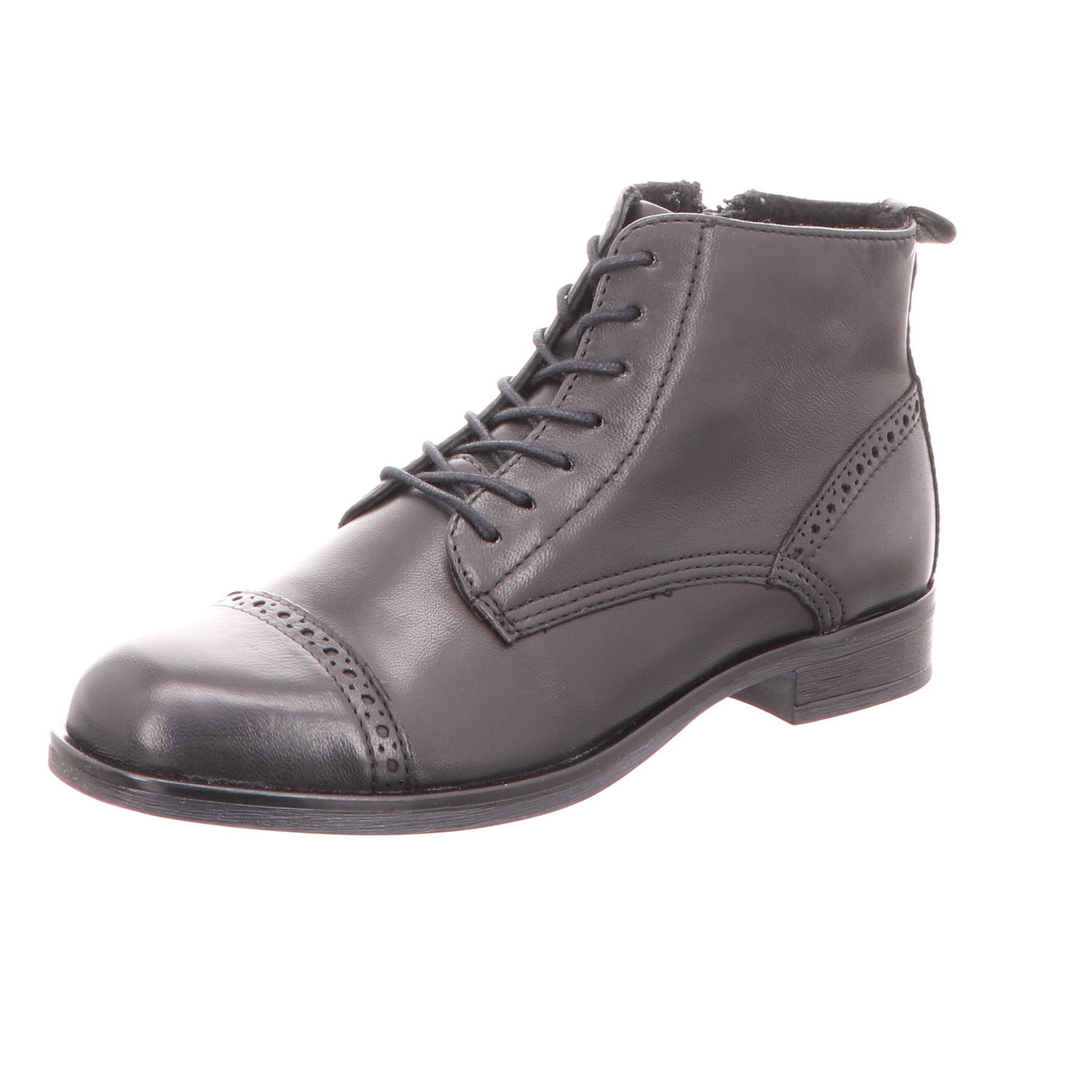 BOXX Damen-Schnürstiefelette Schwarz