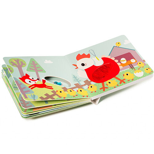 Lilliputiens voelboek met geluiden boerderij