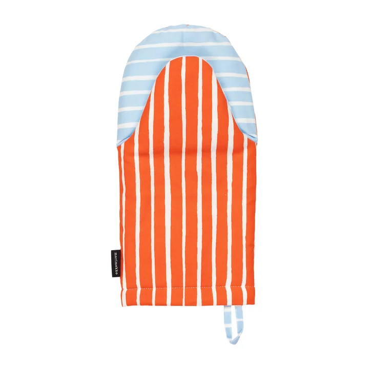 Marimekko - Piccolo Ofenhandschuh, orange / blau