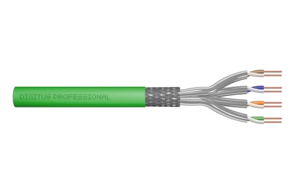 DIGITUS Professional - Bulkkabel - 500 m - SFTP - CAT 8.2 - halogenfri, solid - gul, RAL 1016