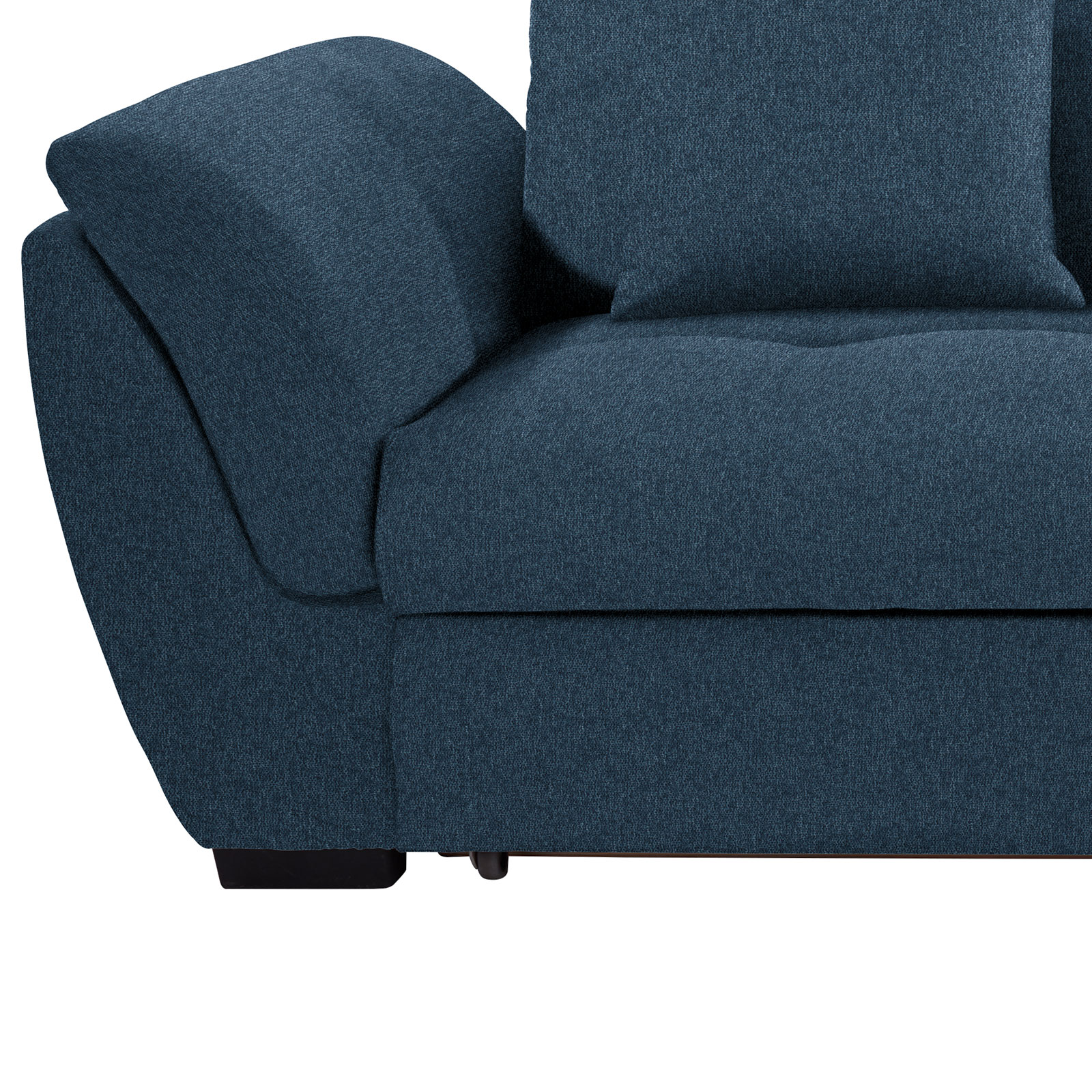 Ecksofa - blau-türkis - Liegefunktion - Recamiere rechts