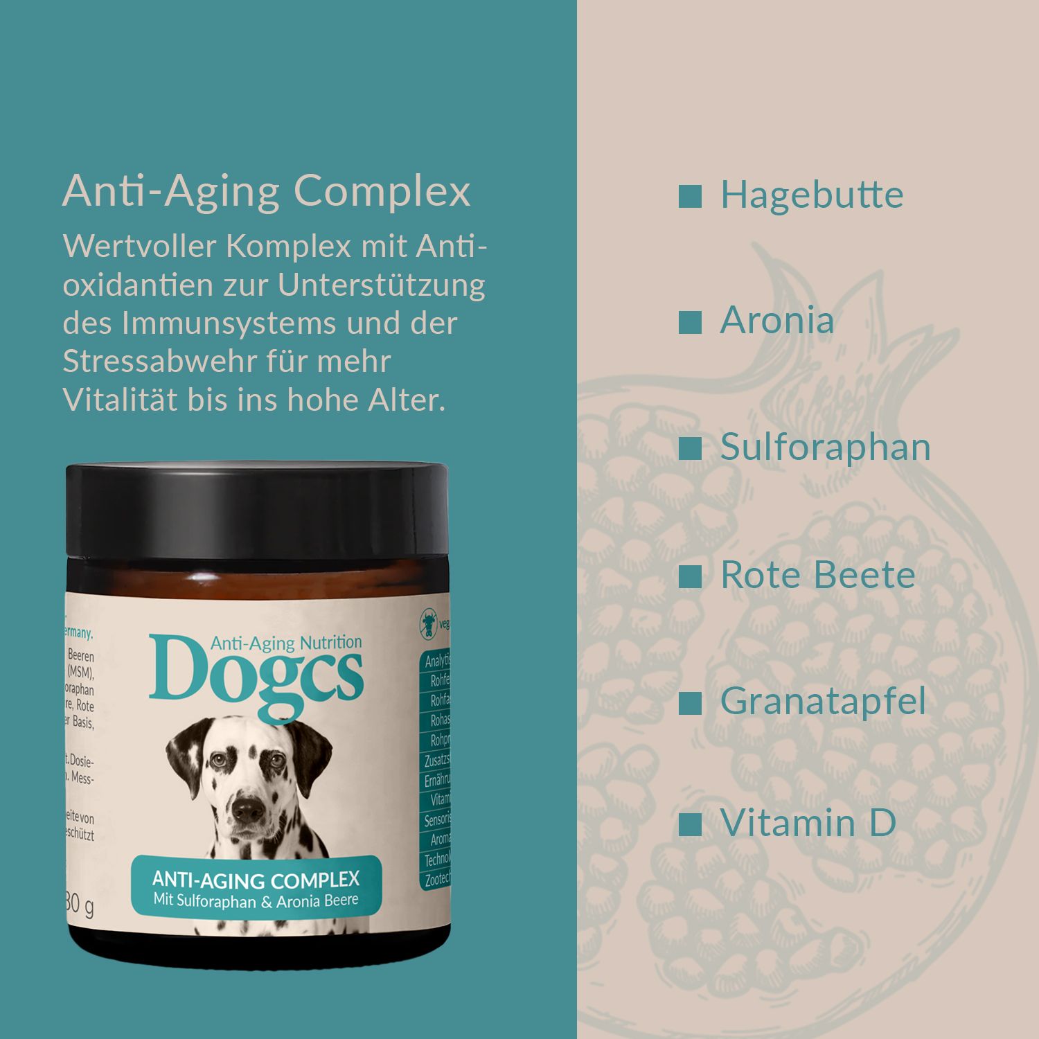Dogcs Anti-Aging Complex mit Antioxidantien