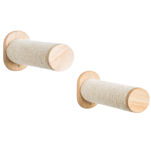 Parede de escalada para gatos - Conjunto de postes de sisal