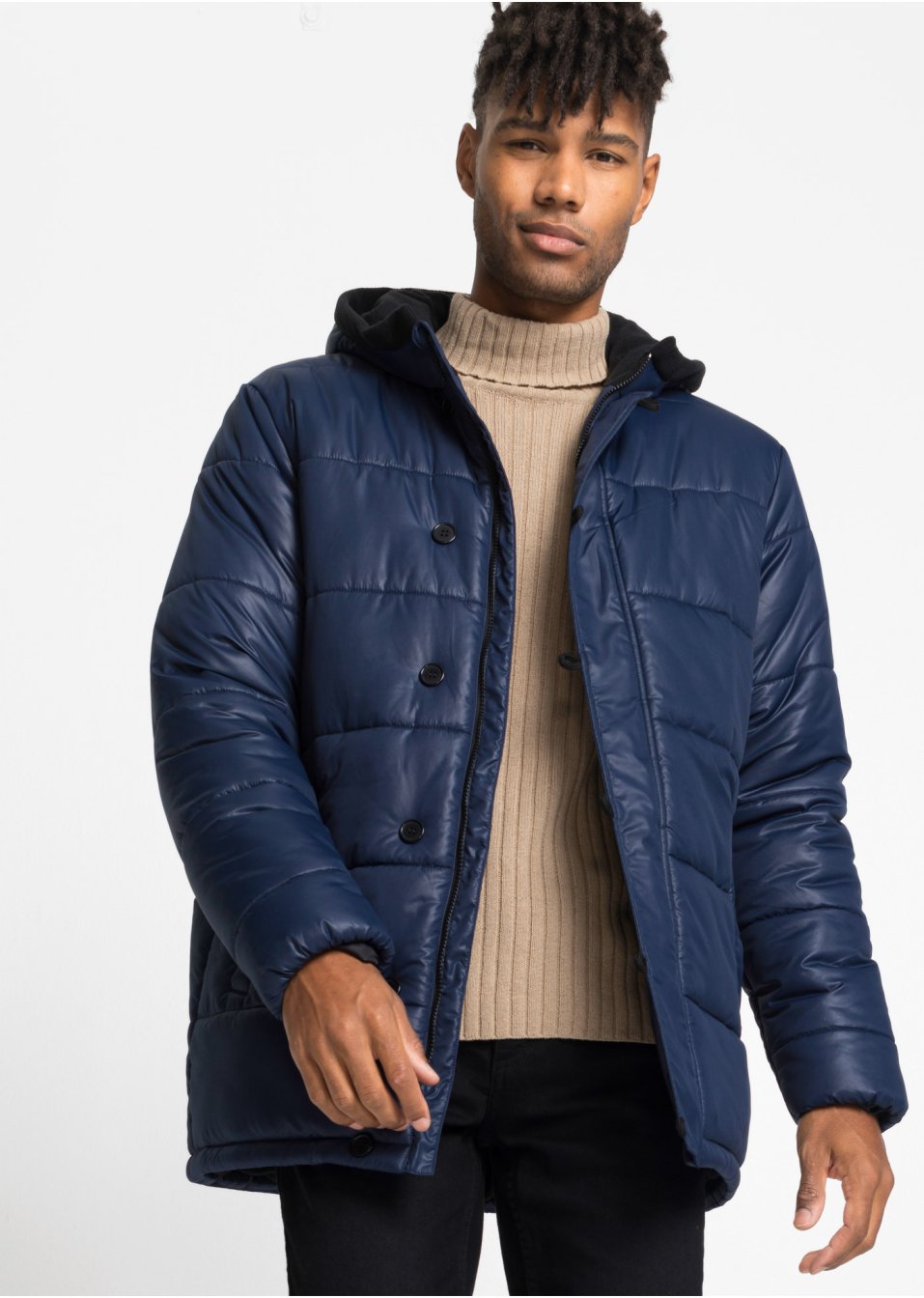 Parka hiver matelassée coupe confort avec polyester recyclé