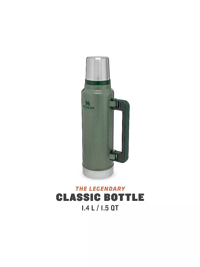 STANLEY Isolierflasche - Thermosflasche Classic Legendary Bottle 1,4l Grün olive