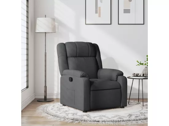 Fauteuil inclinable Gris foncé Tissu