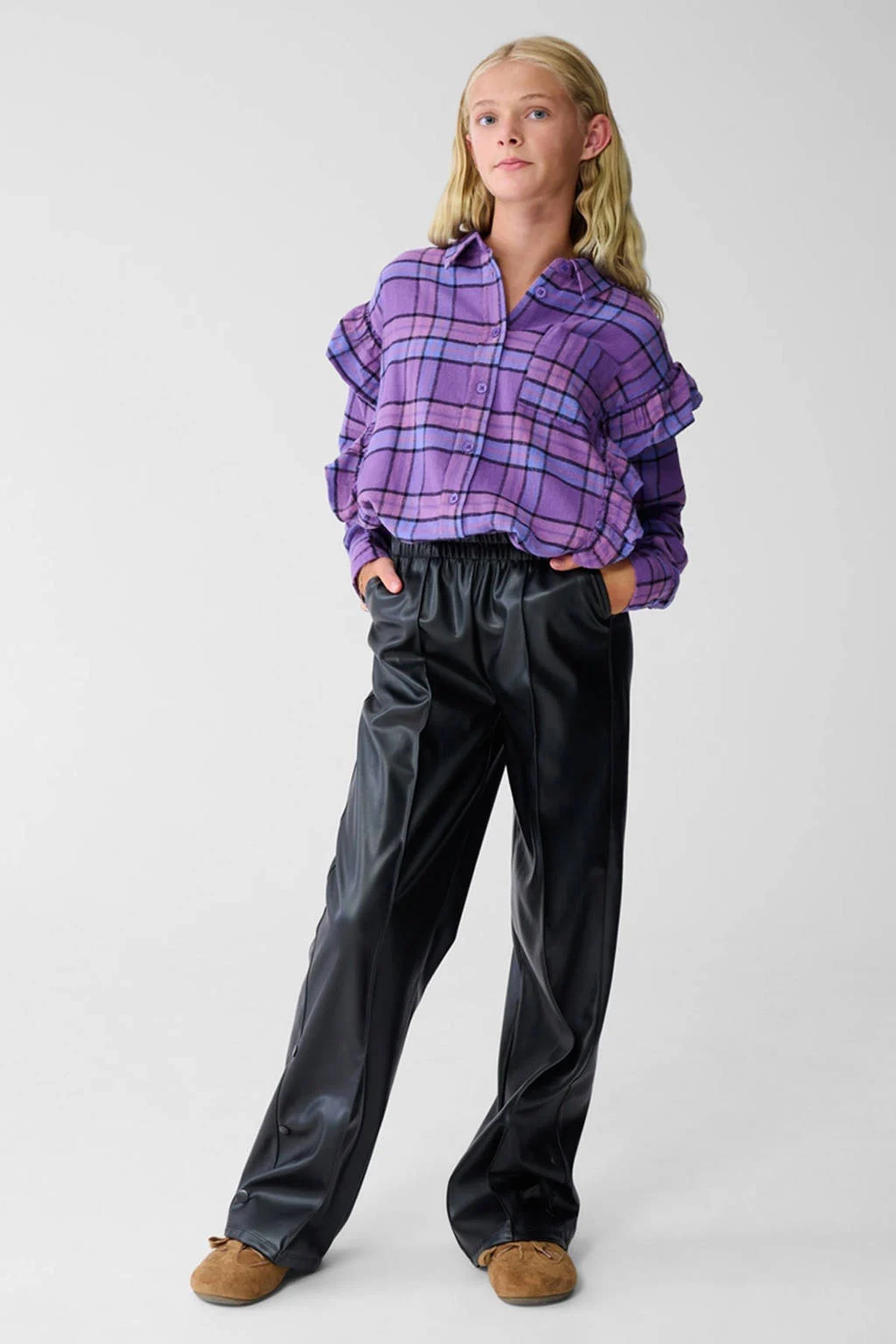 Shoeby straight casual broek zwart