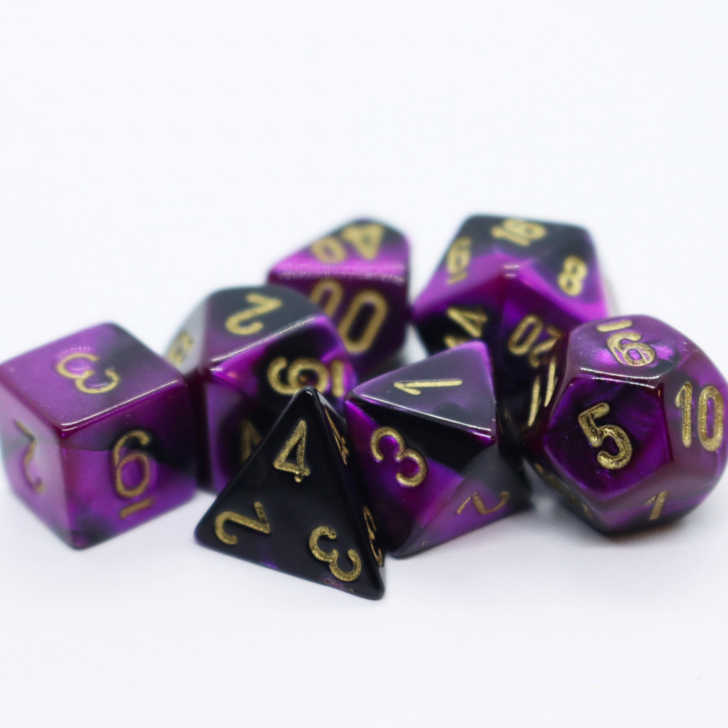 Set de 7 Mini Dés JDR Chessex : Gemini