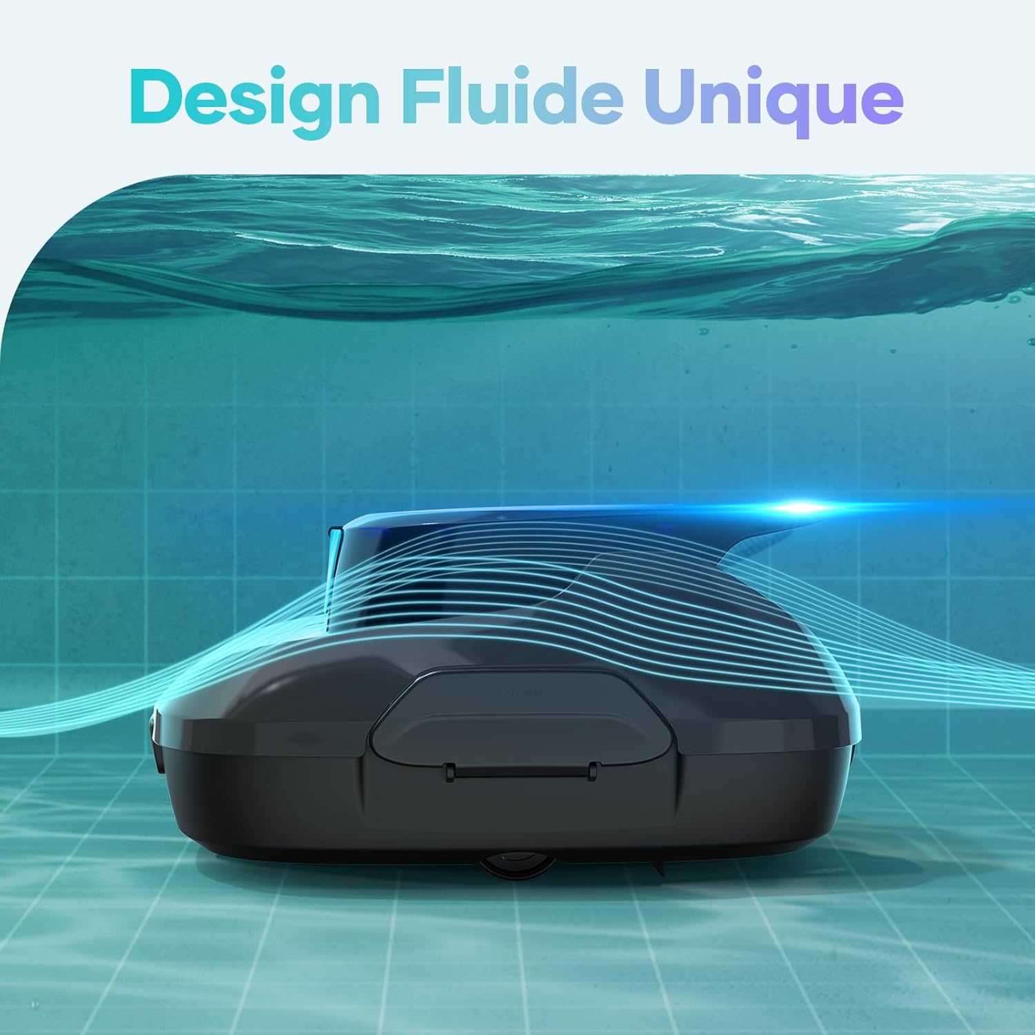 AIPER Kabelloser Poolroboter, Poolsauger Akku mit 90 Min Laufzeit, Doppelantrieb & Selbstparkfunktion, Idealer Poolreiniger für Flachbodenpools bis 80 m²