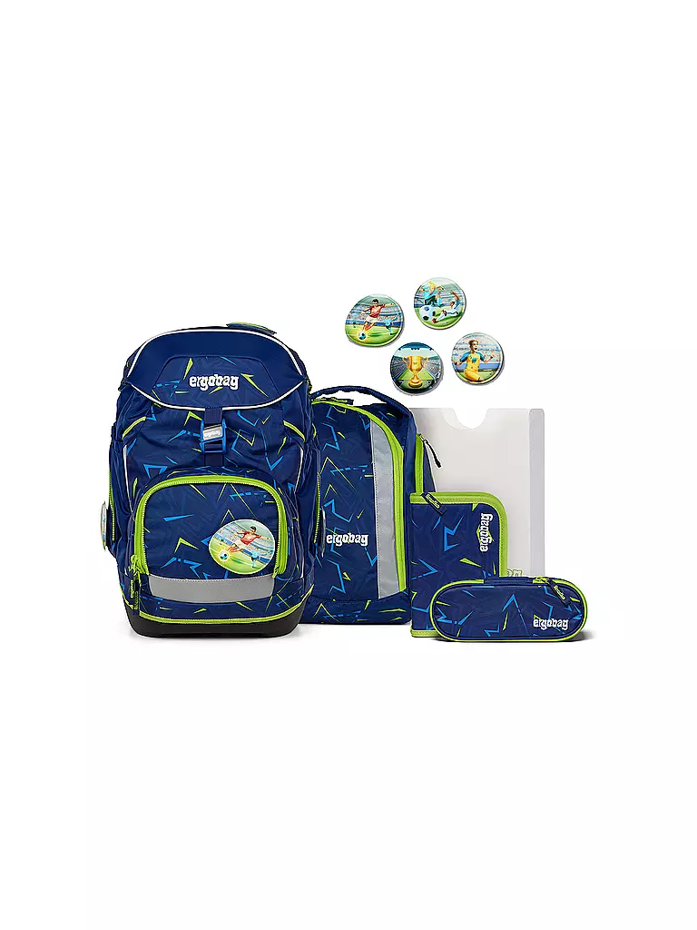 ERGOBAG Schultasche Set 5tlg CUBO SpitzenreitBär dunkelblau