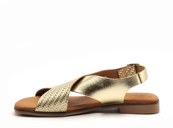 Eva frutos nu pieds plats femme 3010 or