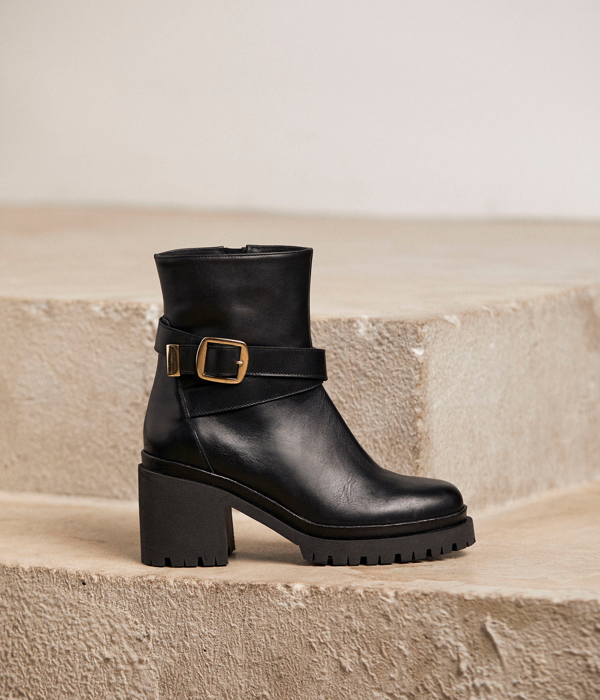 Boots crantées bride Babeth