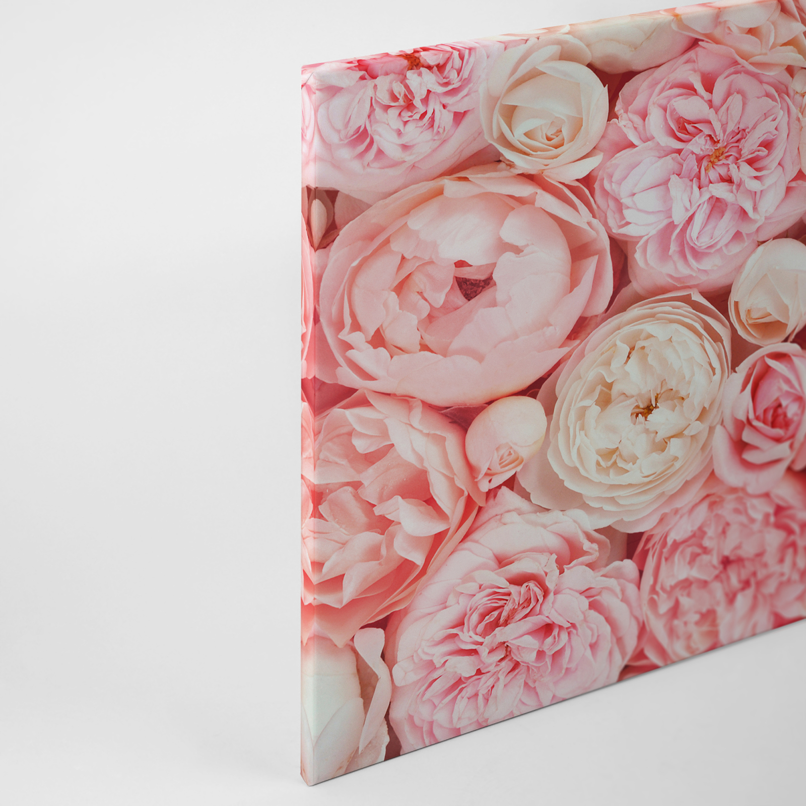 Leinwandbild BLUMEN BOUQET - rosa - 90x60 cm