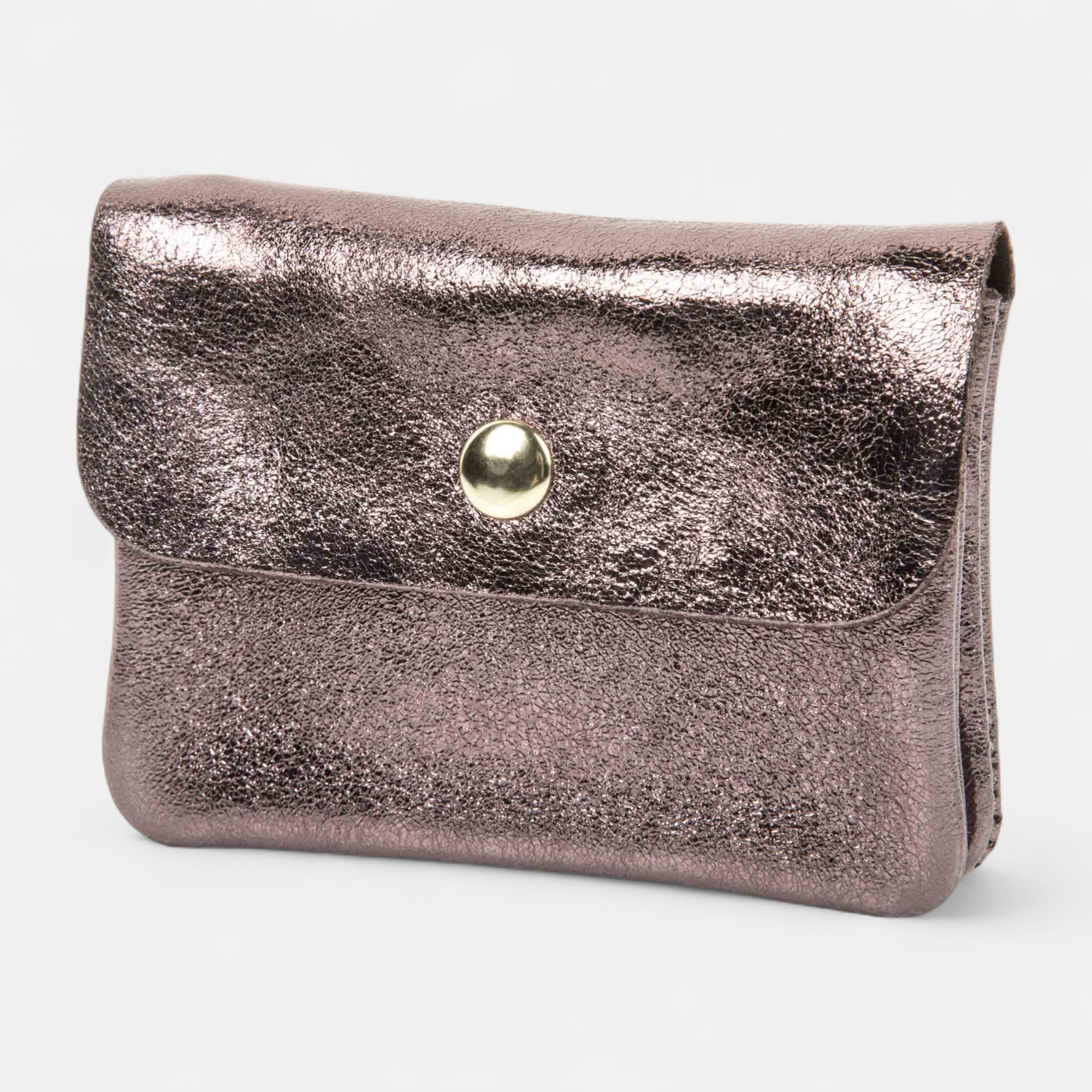 Petite maroquinerie en cuir marron