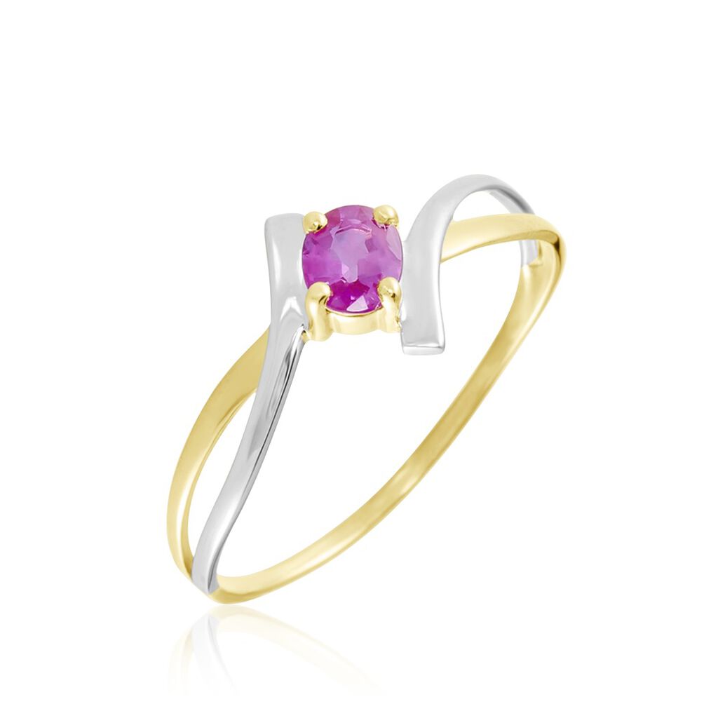 Bague Or Bicolore Rosmunda Rubis