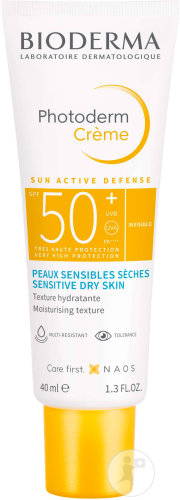 Bioderma Photoderm Crème IP50+ Peaux Sensibles Et Sèches Tube 40ml