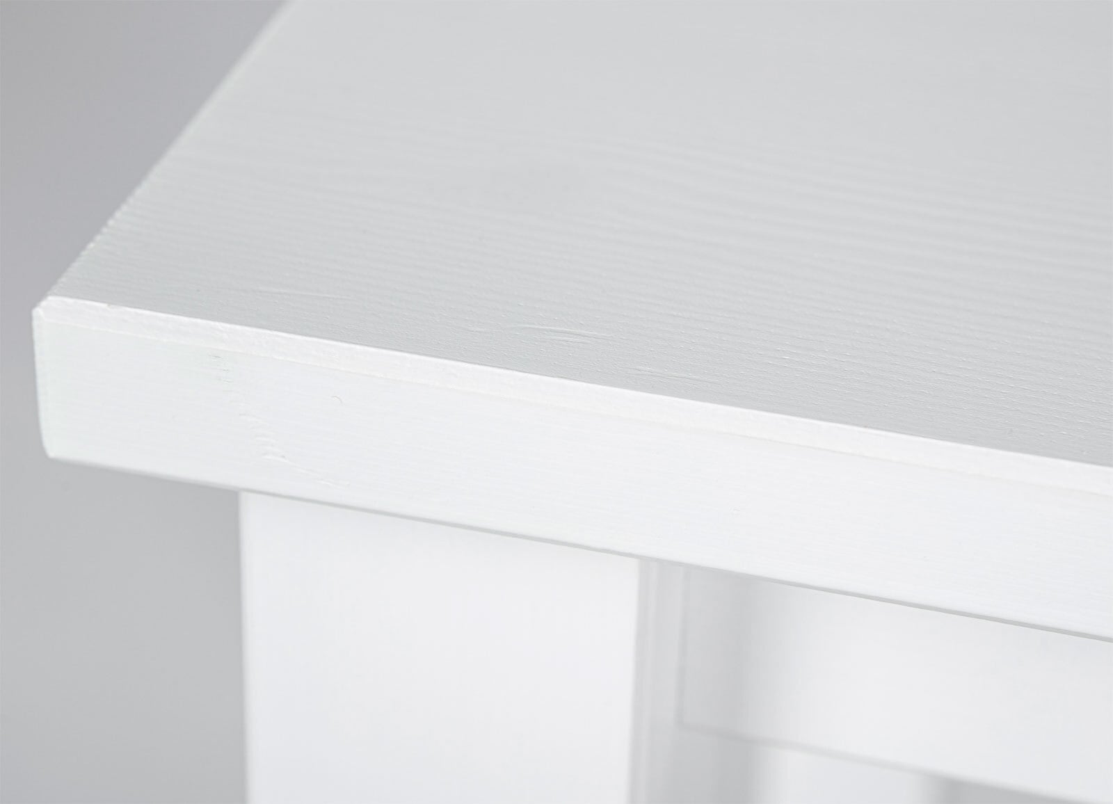 Beistelltisch Holger Massivholz weiß 45x55x45 cm