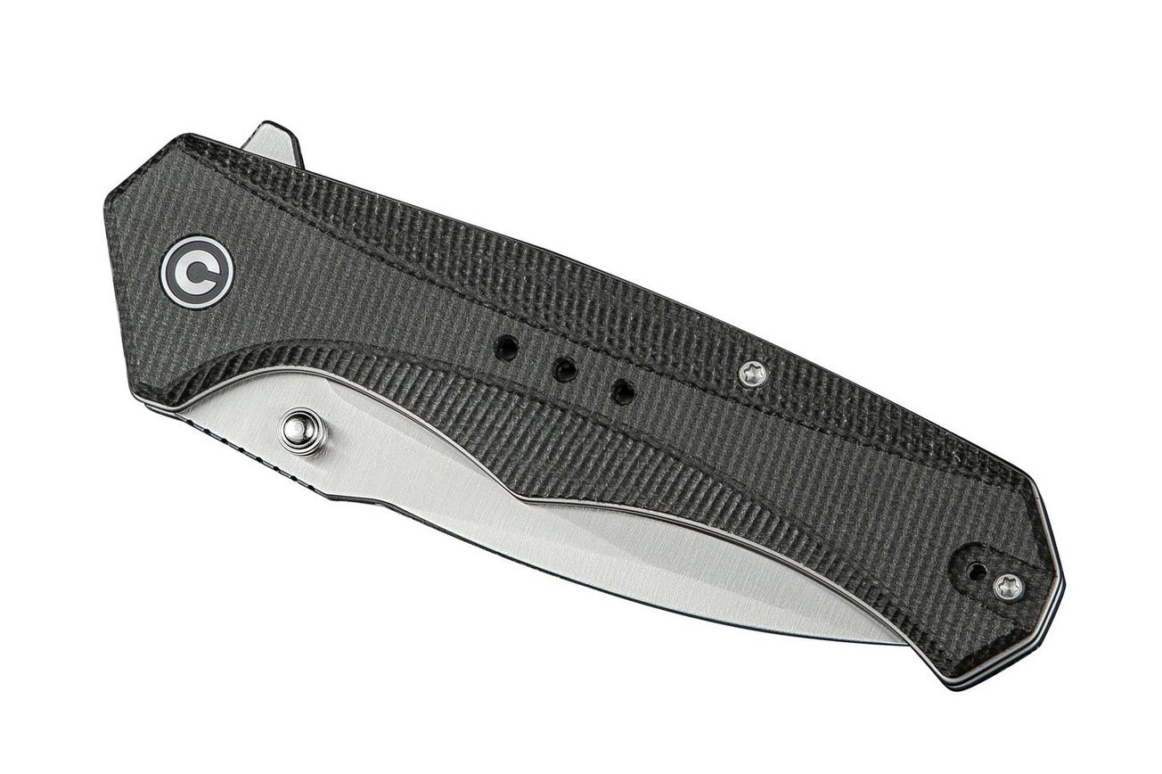 Civivi Photonix C23081B-3 Satin 14C28N, Dark Green Canvas Micarta, zakmes