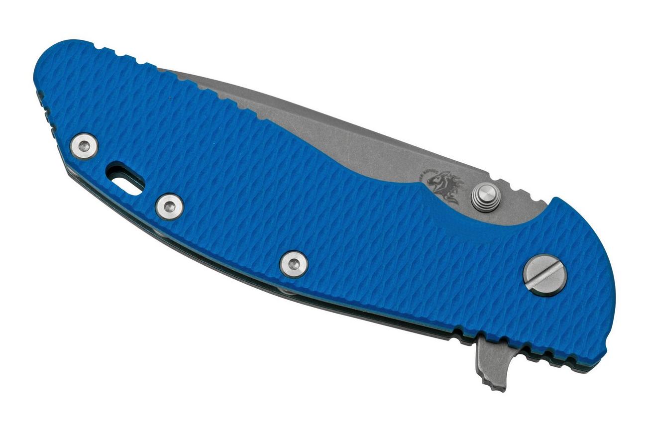 Rick Hinderer XM-24 4.0, S45VN Spanto, Battle Blue, Blue G10, zakmes